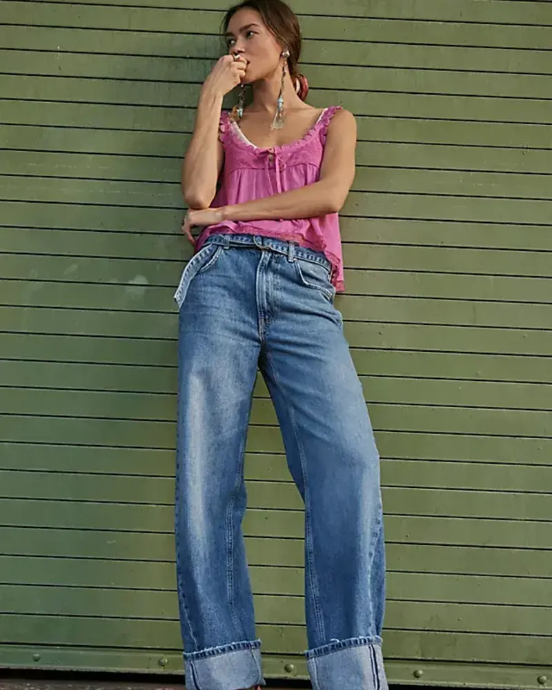 Free People East Bay Cuffed Jeans | Spunky