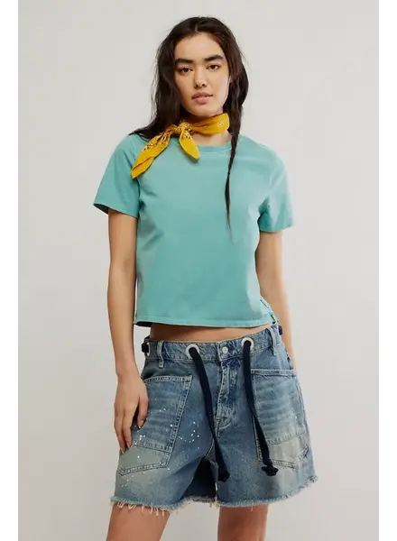 Free People Everyday Tee | Mineral Blue