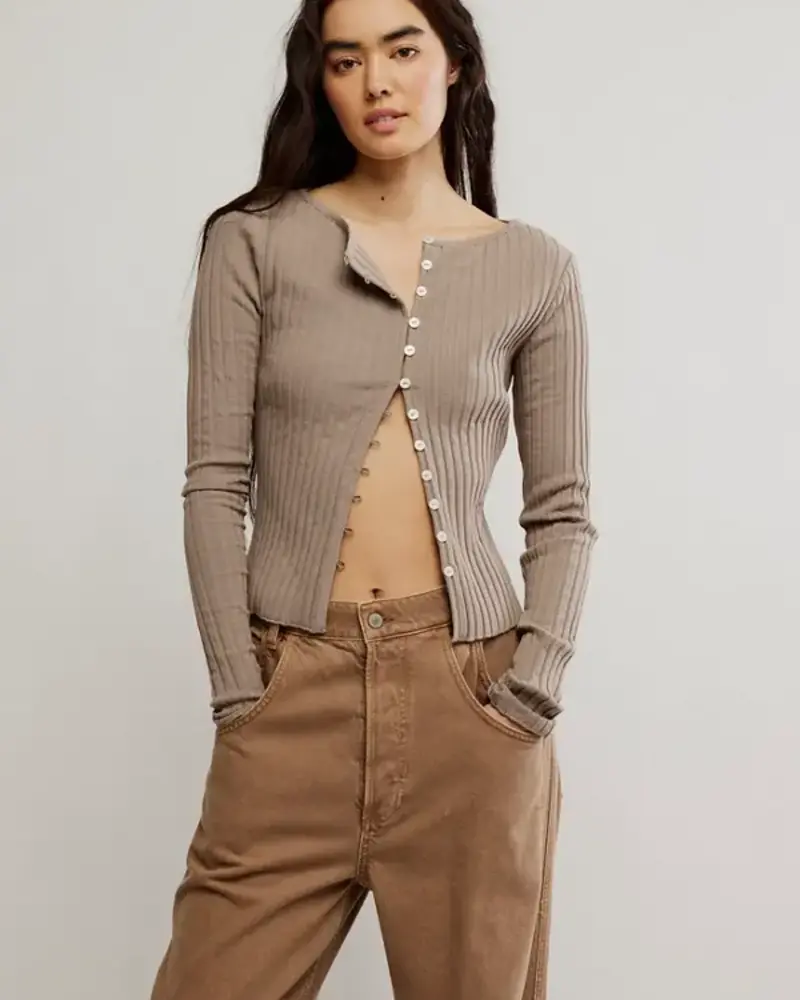 Free People Tilly Long-Sleeve Cardi | Rock