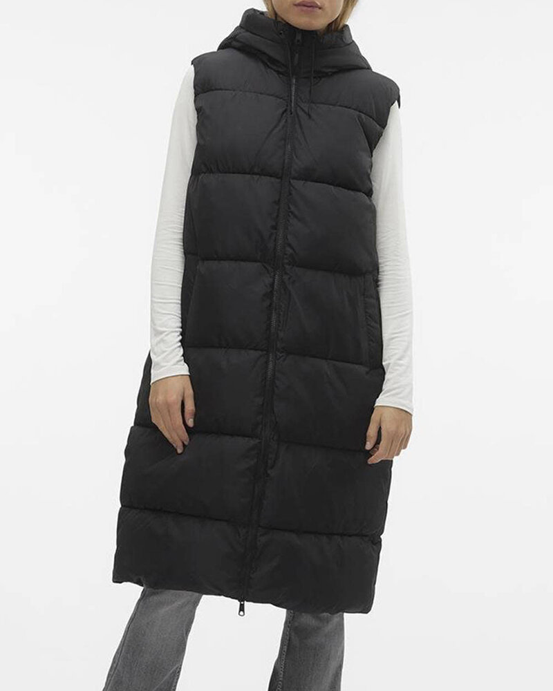 Vero Moda Ligaane Puffer Vest | Black