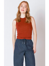 Aria Ribbed Tank | Red