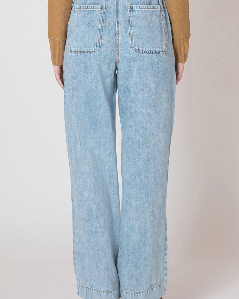 Scarlett Wide Leg Pant | Denim Blue