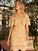 Precious Kiss Off-Shoulder Lace Mini Dress