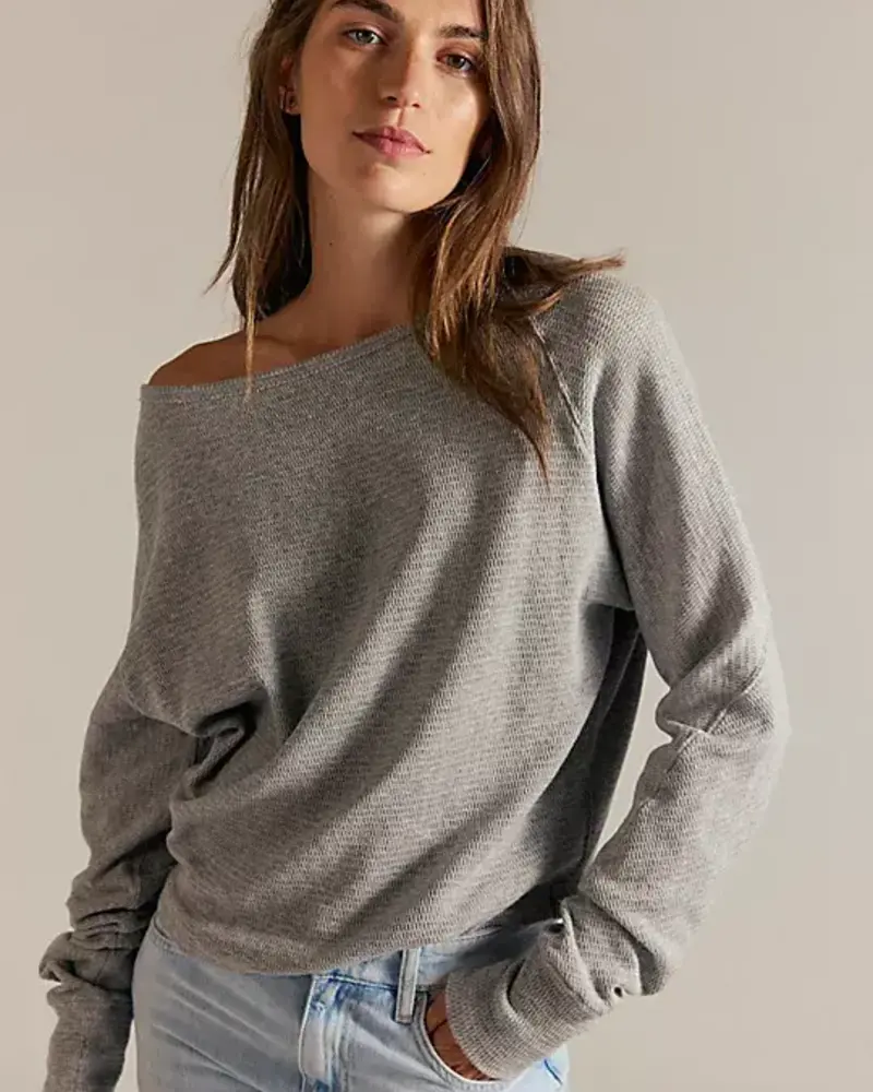 Free People Jess Long Sleeve | Heather Grey