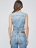 Zelda Fitted Denim Vest | Light