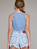 Arya Soft Cropped Fitted Vest | Light