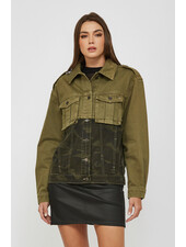 Olive Double Denim Jacket