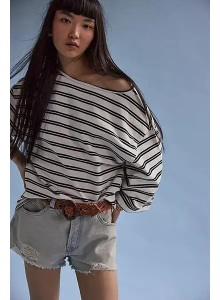 Free People C'est La Vie Tee | Black