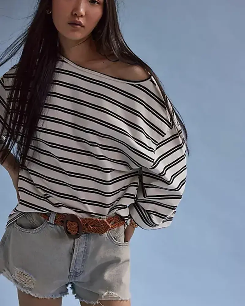 Free People C'est La Vie Tee | Black