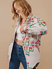 Audrey Aztec Button Up Jacket | Green