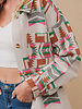 Audrey Aztec Button Up Jacket | Green