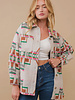 Audrey Aztec Button Up Jacket | Green