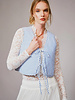 Reversible Tie Front Quilted Vest | Blue