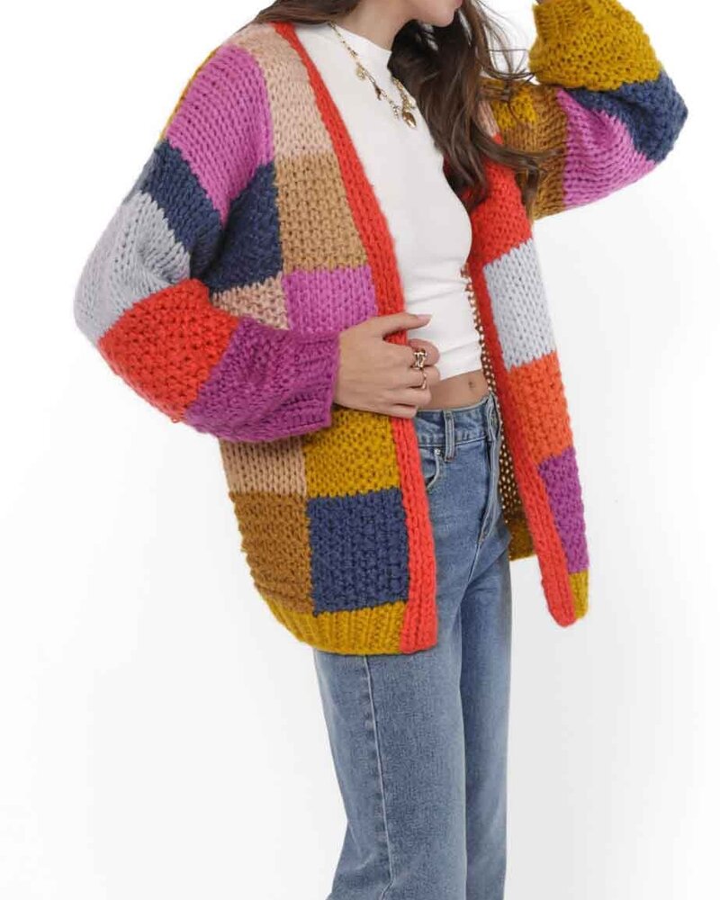 Electric Feels Handknit Cardigan