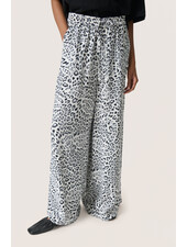 Shirley Wide Printed Pants | Snow Leopard