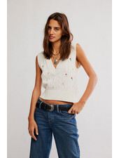Free People Plumeria Floral Vest | Ivory