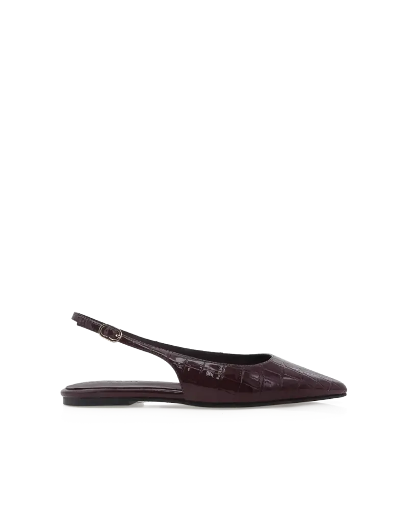 Henna | Dark Cacao Patent Croc