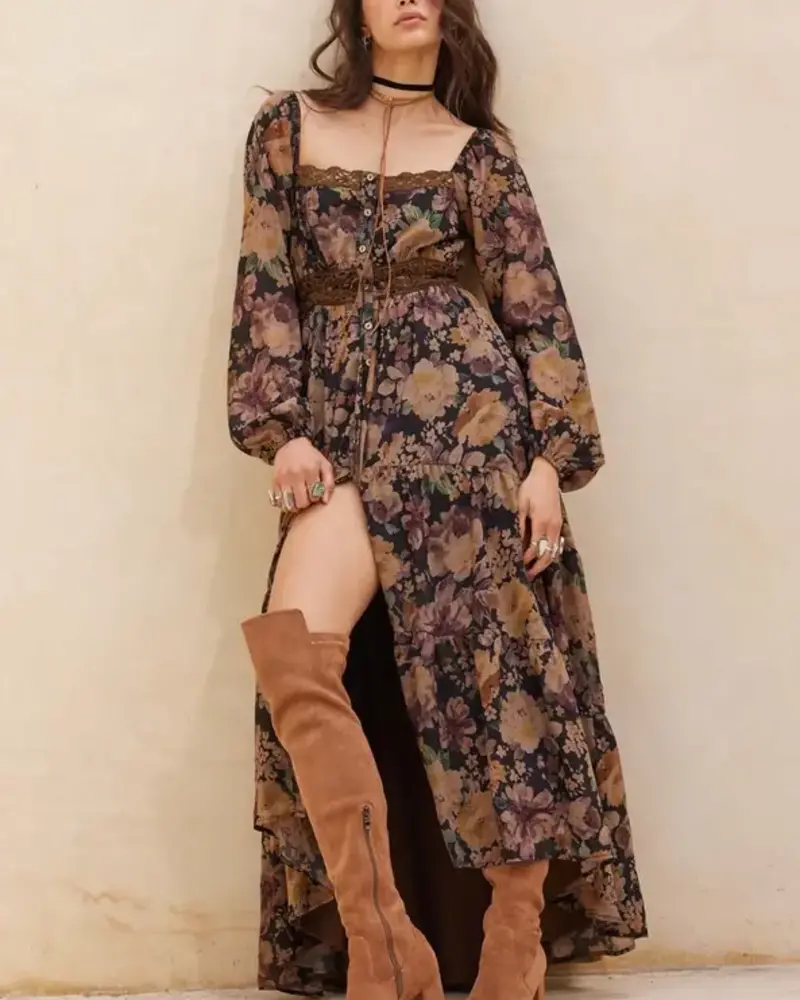 Elowen Tiered Ruffle Maxi Dress