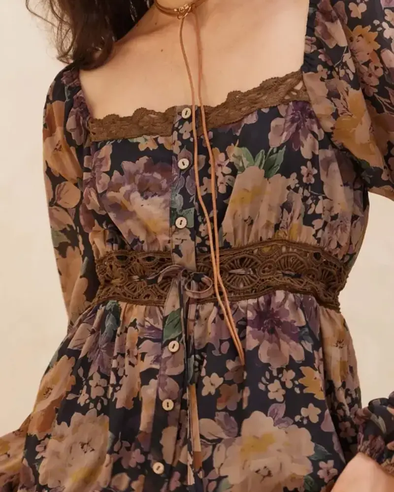 Elowen Tiered Ruffle Maxi Dress