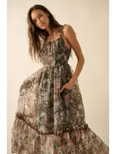 Aurora Fit-And-Flare Maxi Dress