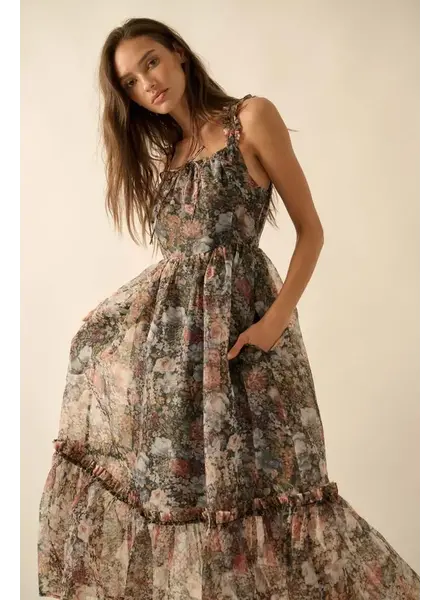Aurora Fit-And-Flare Maxi Dress