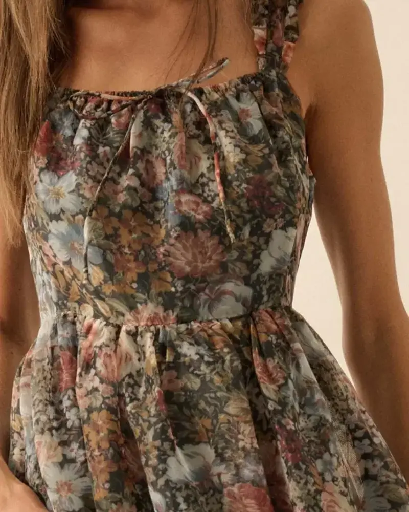 Aurora Fit-And-Flare Maxi Dress