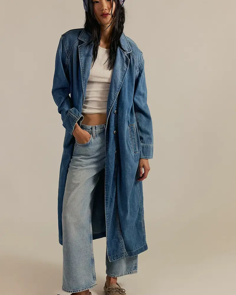 Free People Monique Indigo Duster | Sunlight Blue
