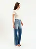 City Straight High Rise Straight Leg | Double Dip Blue