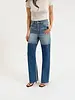 City Straight High Rise Straight Leg | Double Dip Blue
