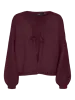 Vero Moda Tangie Bow Knit Cardgian | Wine