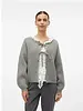 Vero Moda Tangie Bow Knit Cardgian | Grey