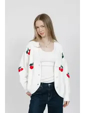 Smash + Tess Cherry Cardigan | Ivory