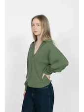 Smash + Tess Megan Waffle Sweater | Matcha