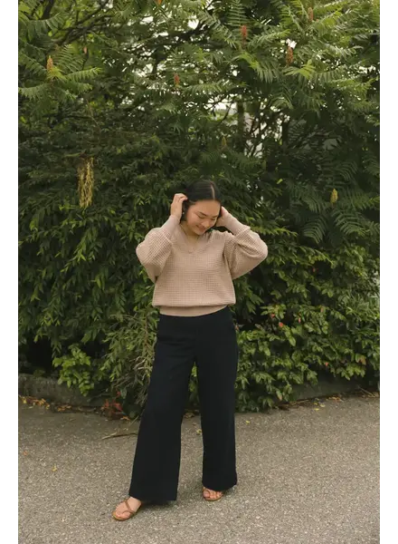 Smash + Tess Megan Waffle Sweater | Oatmeal