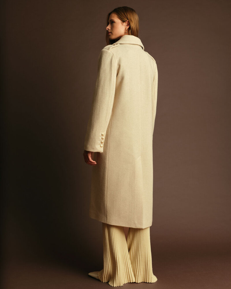 Aaron Coat | Ecru