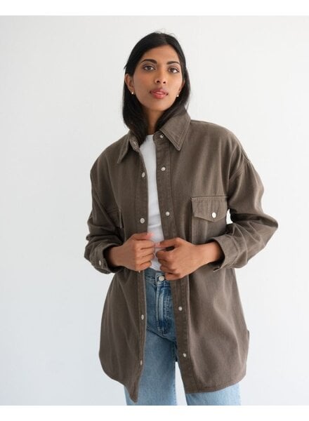 'Shania' Denim Jacket | Espresso
