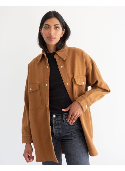 'Shania' Denim Jacket | Chestnut