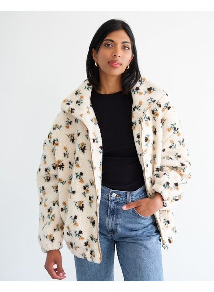 Floral Sherpa Jacket | Vintage