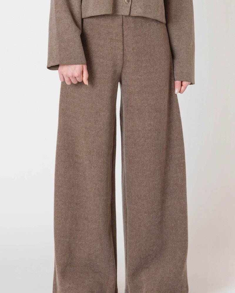 Marlowe Ribbed Pant | Mocha