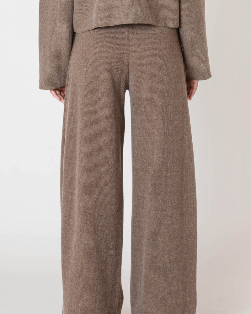 Marlowe Ribbed Pant | Mocha