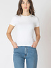 Amaya Basic Ribbed Tee | White