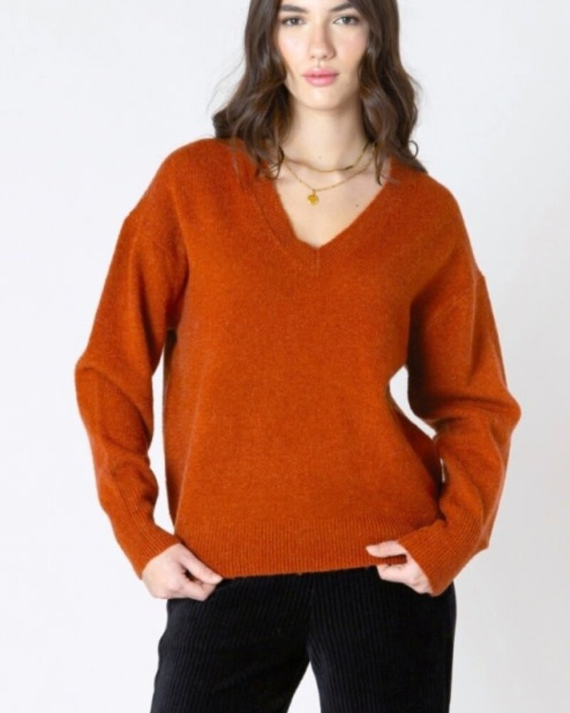 Avery Sweater | Burnt Orange