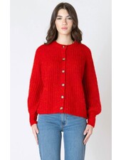 Ren Textured Cardigan | Melange