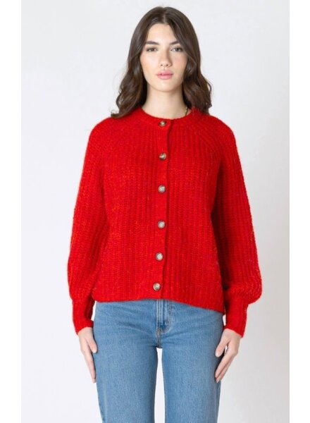 Ren Textured Cardigan | Melange
