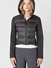 Mixed Fabric Puffer Jacket