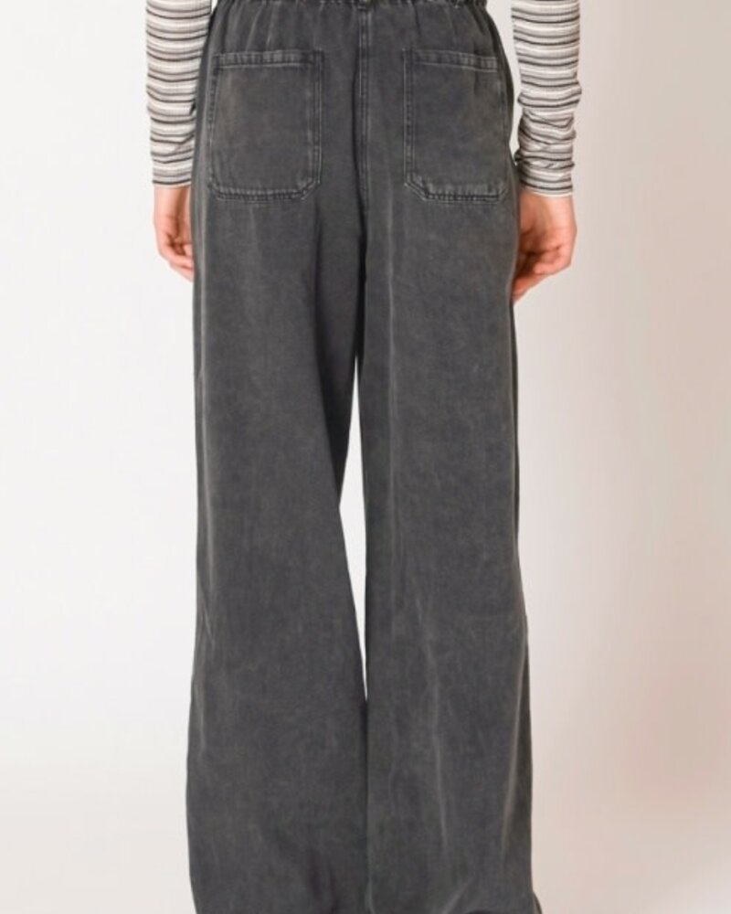 Scarlett Wide Leg Pant | Washed Black