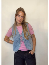 Good Energy Quilted Denim Vest