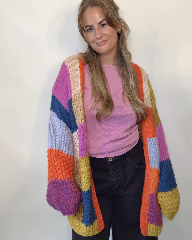 Electric Feels Handknit Cardigan