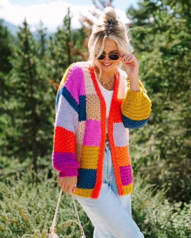 Electric Feels Handknit Cardigan