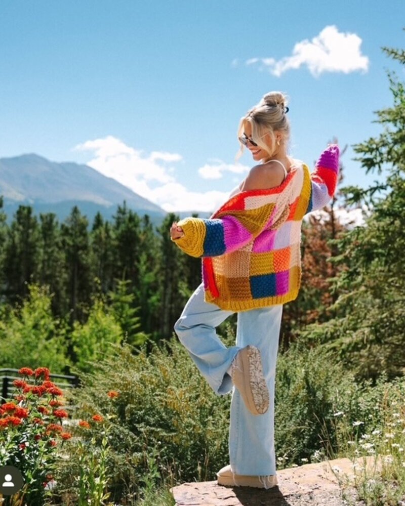 Electric Feels Handknit Cardigan